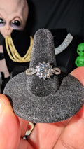 Galactic Ice Moissanite S925 Sterling Silver SnowFlake Ring