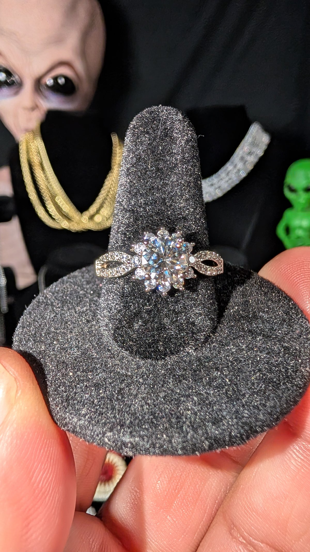 S925 Sterling Silver Moissanite Ring