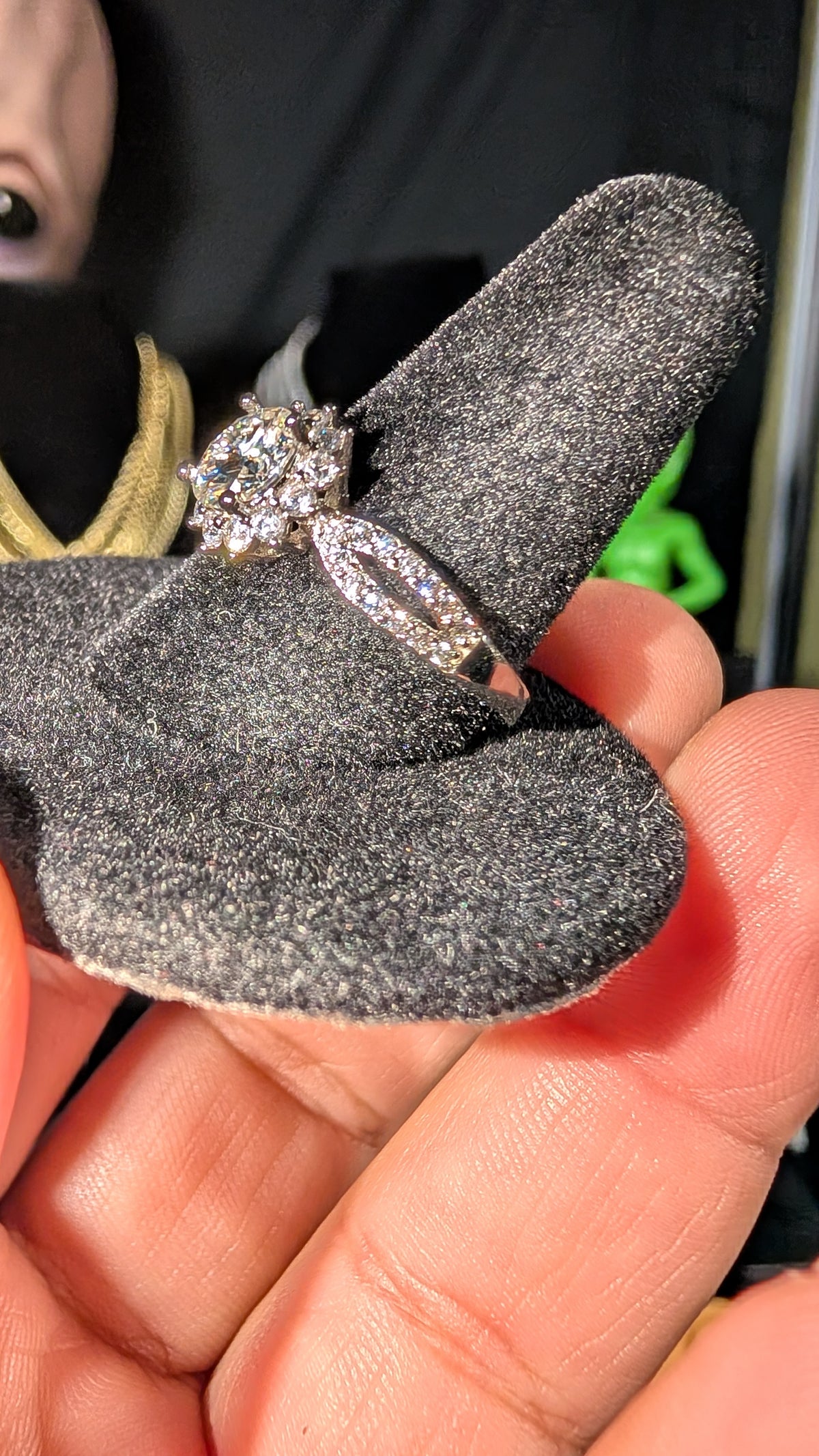 S925 Sterling Silver Moissanite Ring