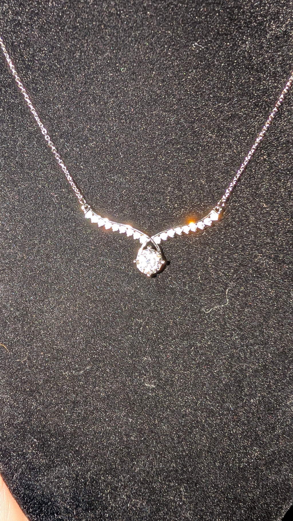 Galactic Ice Moissanite Pendant 1CT Necklace