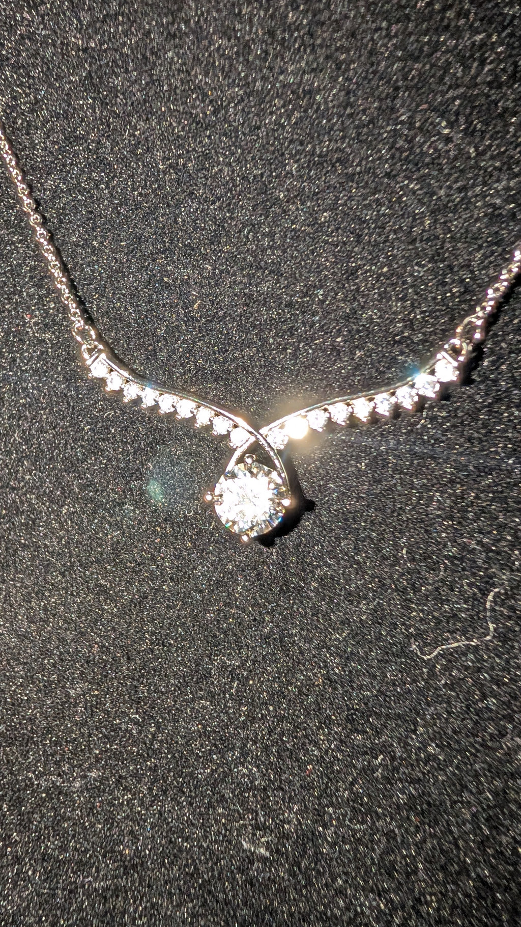 Galactic Ice Moissanite Pendant 1CT Necklace