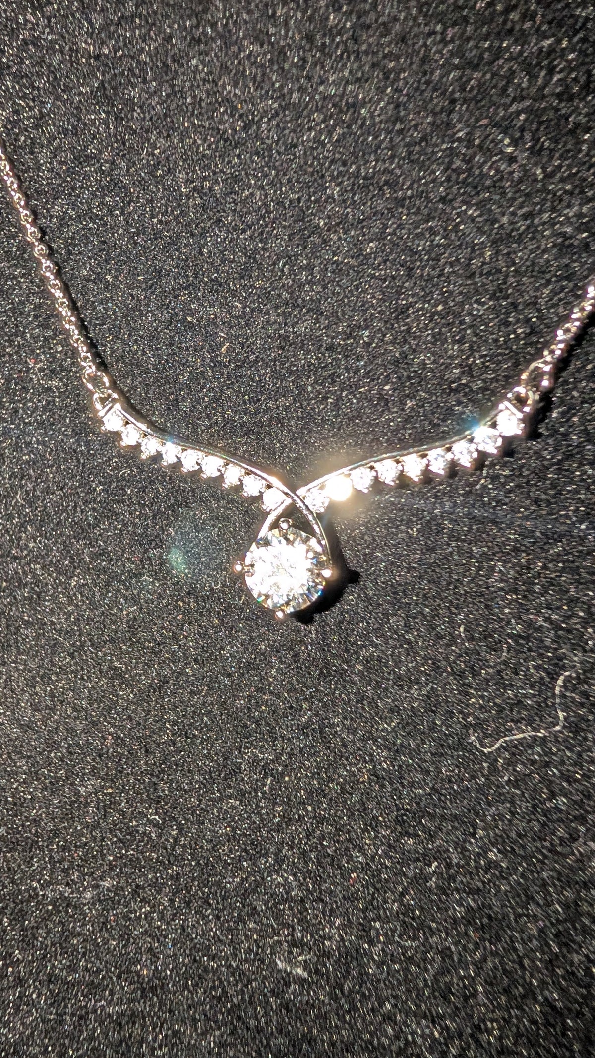 Galactic Ice Moissanite Pendant 1CT Necklace