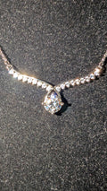 Galactic Ice Moissanite Pendant 1CT Necklace