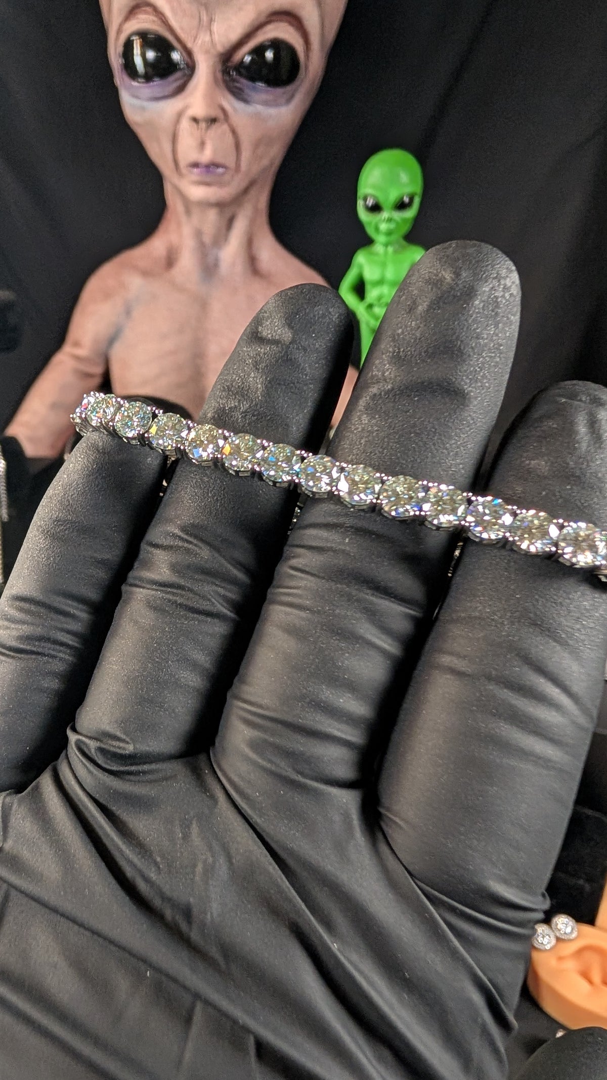 Plated 5mm Moissanite Tennis Bracelet 6.5 Inch