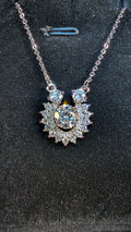 Galactic Ice Moissanite Pendant 1 CT Necklace