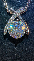 Galactic Ice Moissanite Pendant 1.5CT Necklace