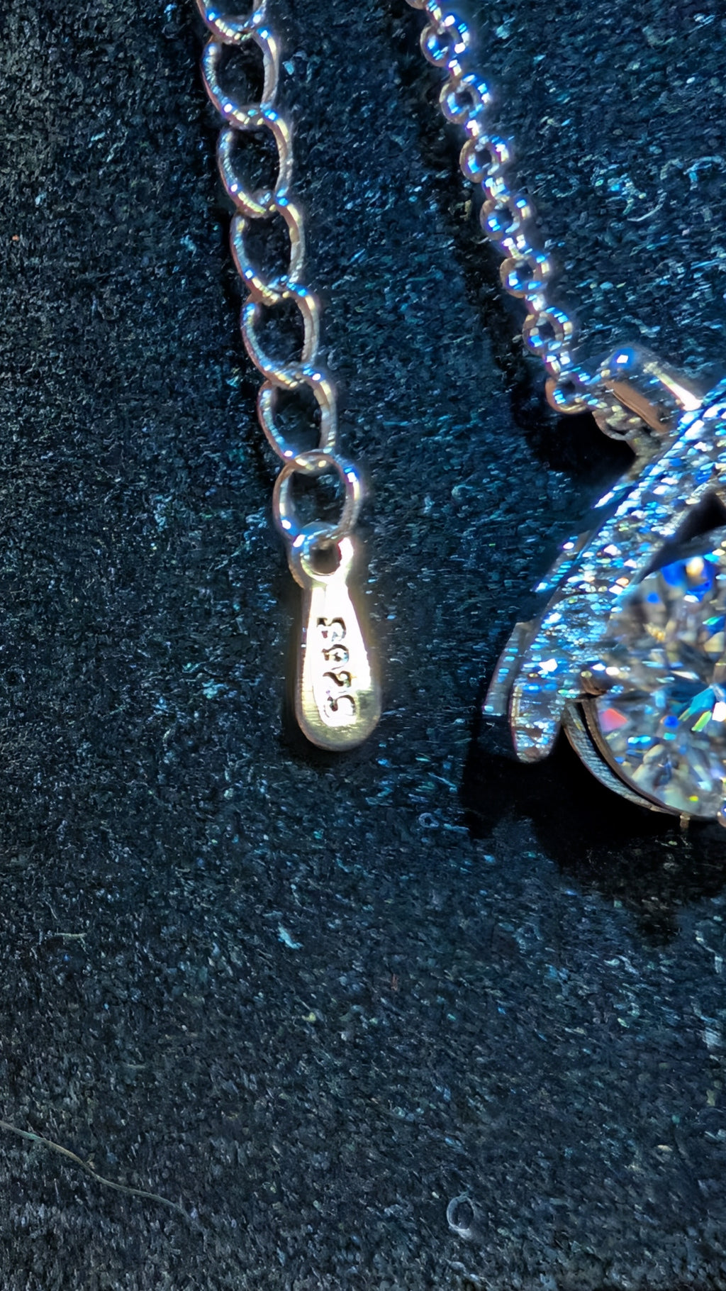 Galactic Ice Moissanite Pendant 1.5CT Necklace