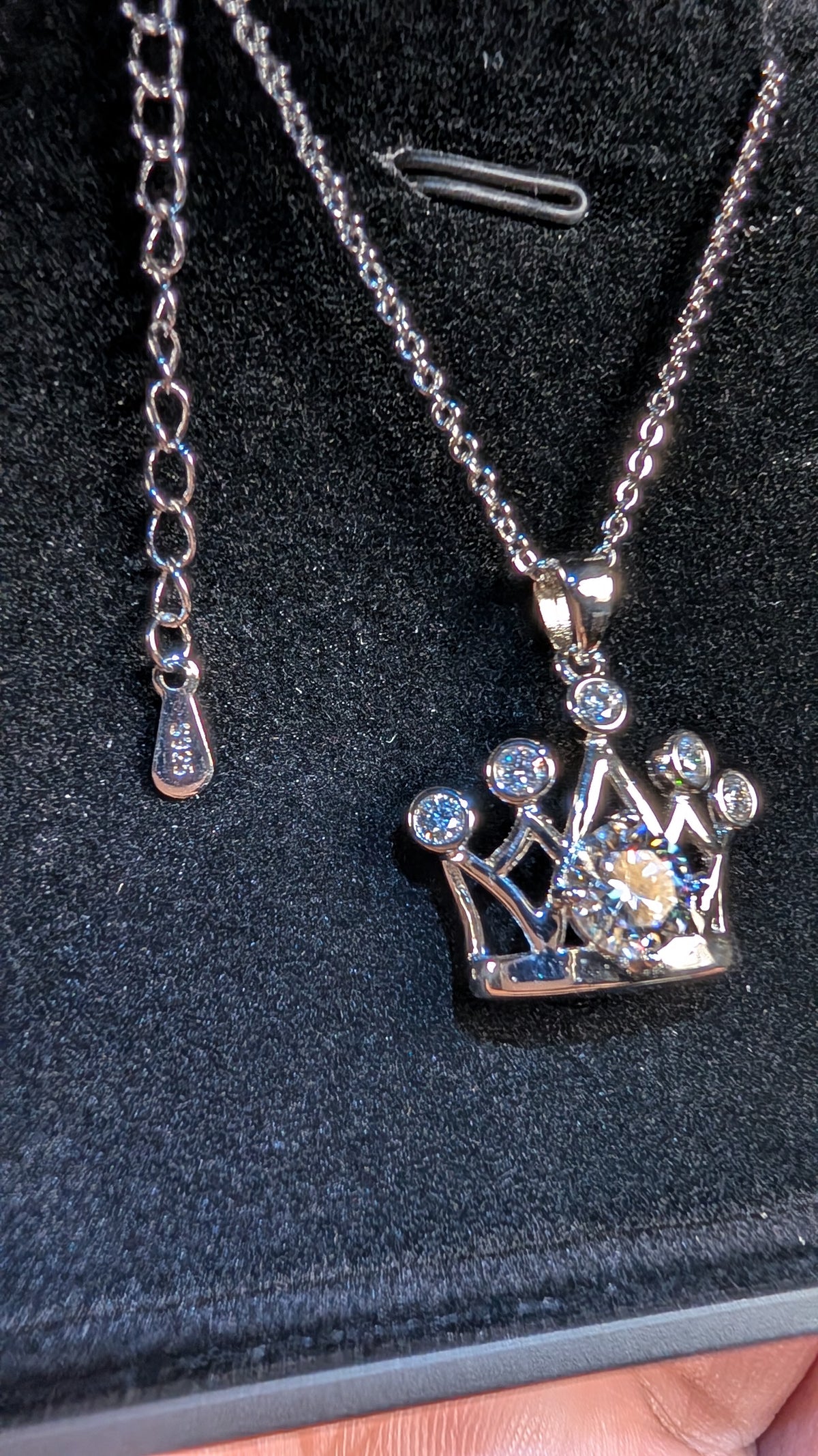 Galactic Ice Moissanite Pendant 1CT Necklace