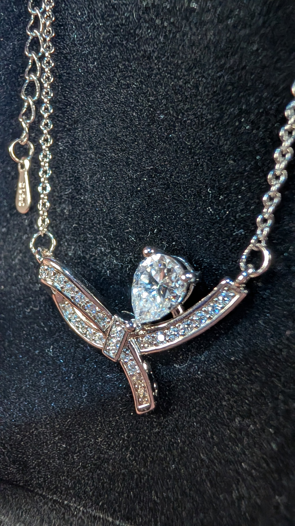 Galactic Ice Moissanite Pendant 1CT Necklace