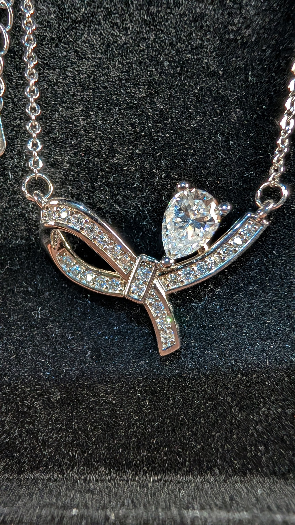 Galactic Ice Moissanite Pendant 1CT Necklace