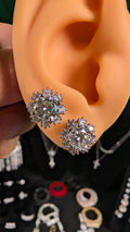 Galactic Ice 1ct Moissanite Earrings D Color S925