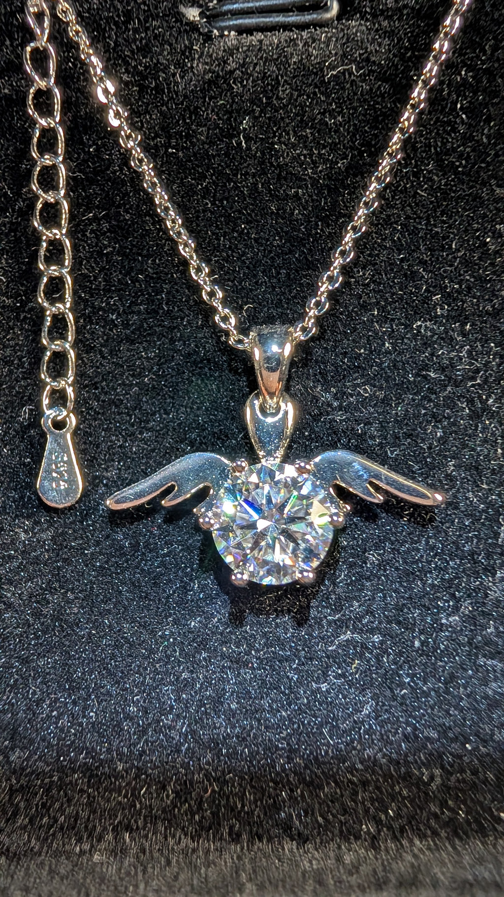 Galactic Ice Moissanite 1.5ct Pendant Necklace