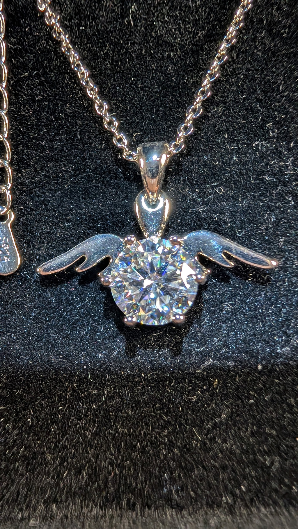 Galactic Ice Moissanite 1.5ct Pendant Necklace