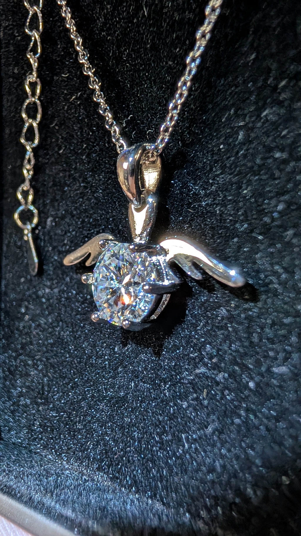 Galactic Ice Moissanite 1.5ct Pendant Necklace