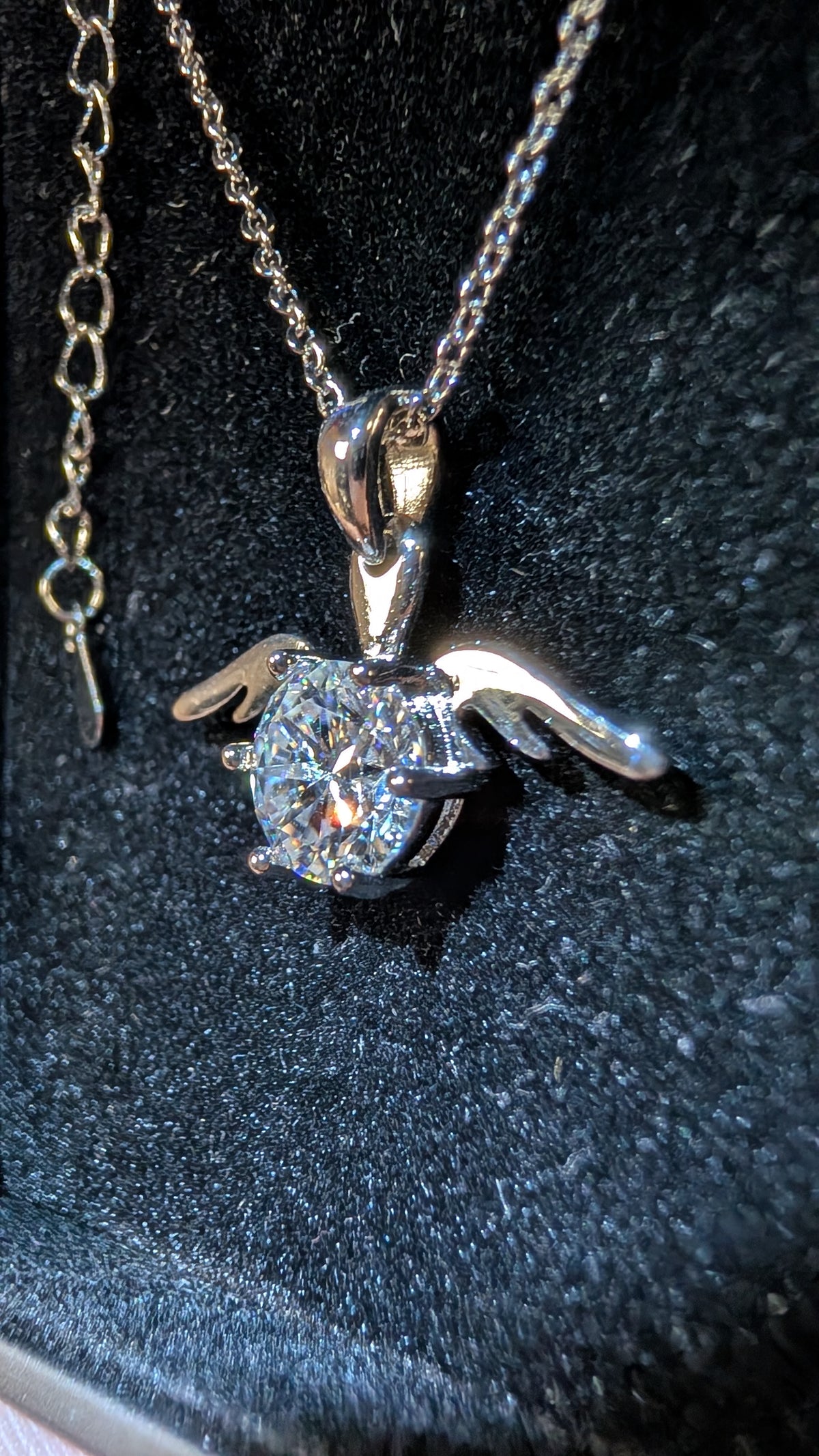 Galactic Ice Moissanite 1.5ct Pendant Necklace