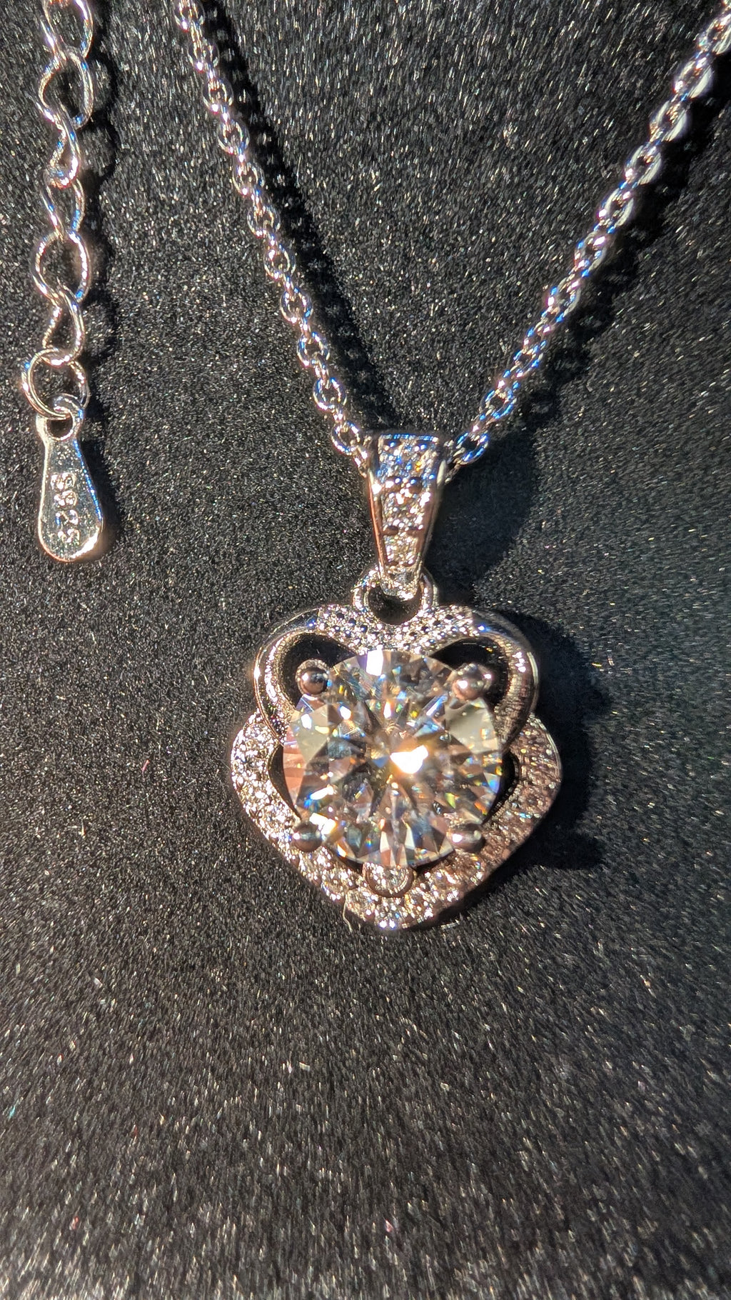 Galactic Ice 1CT Orbit of Light S925 Sterling Silver Pendant