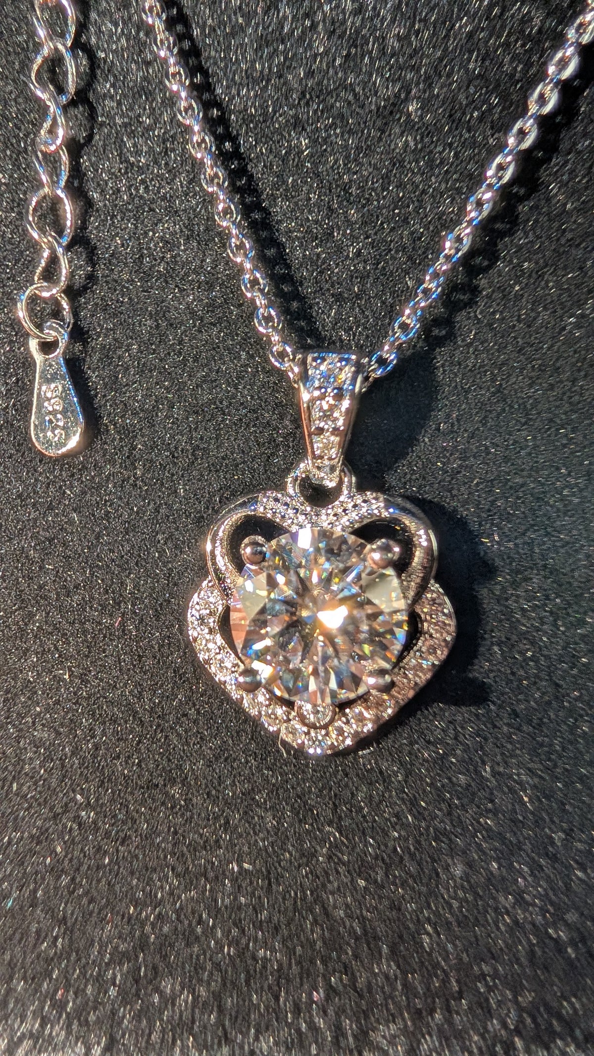 Galactic Ice 1CT Orbit of Light S925 Sterling Silver Pendant