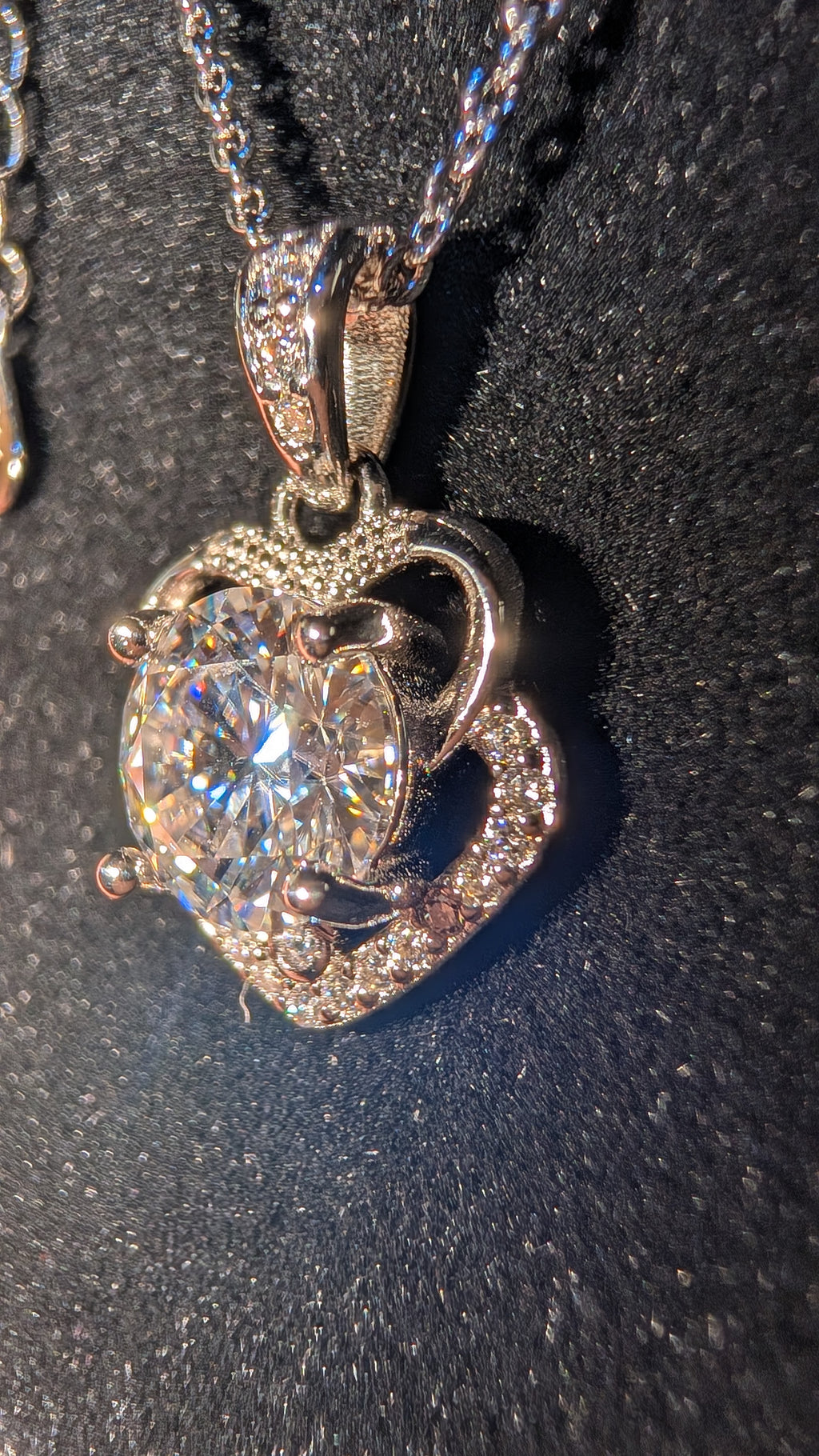 Galactic Ice 1CT Orbit of Light S925 Sterling Silver Pendant