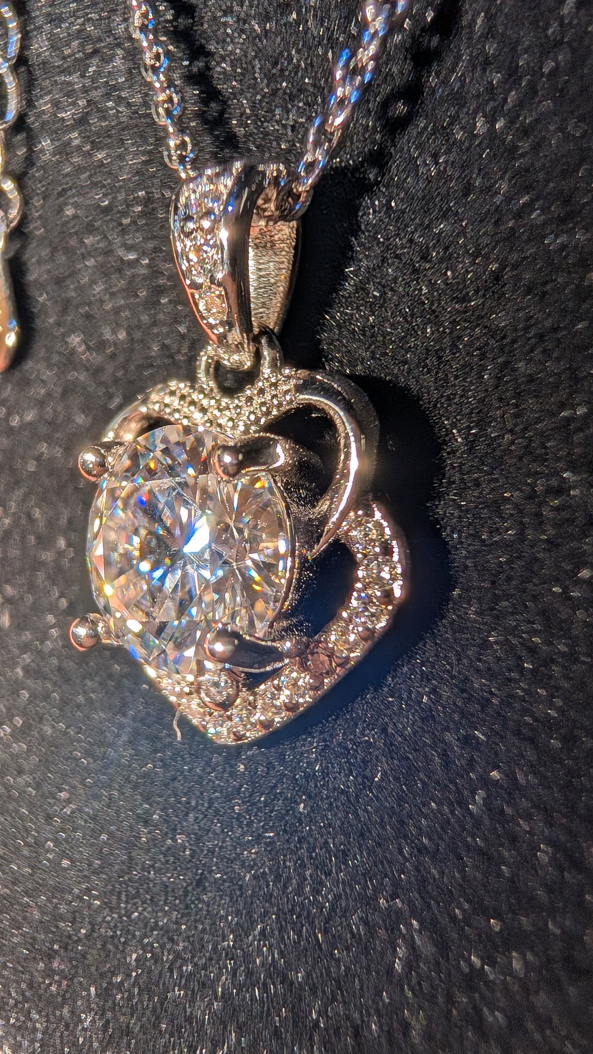Galactic Ice 1CT Orbit of Light S925 Sterling Silver Pendant