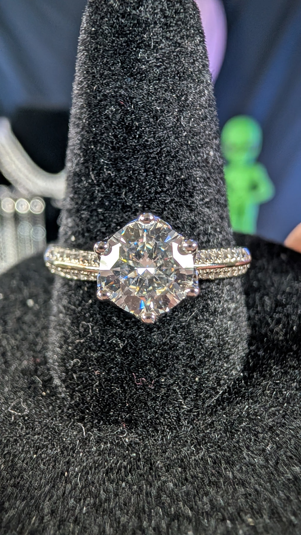 Galactic Ice 1CT Supernova Solitaire S925 Sterling Silver