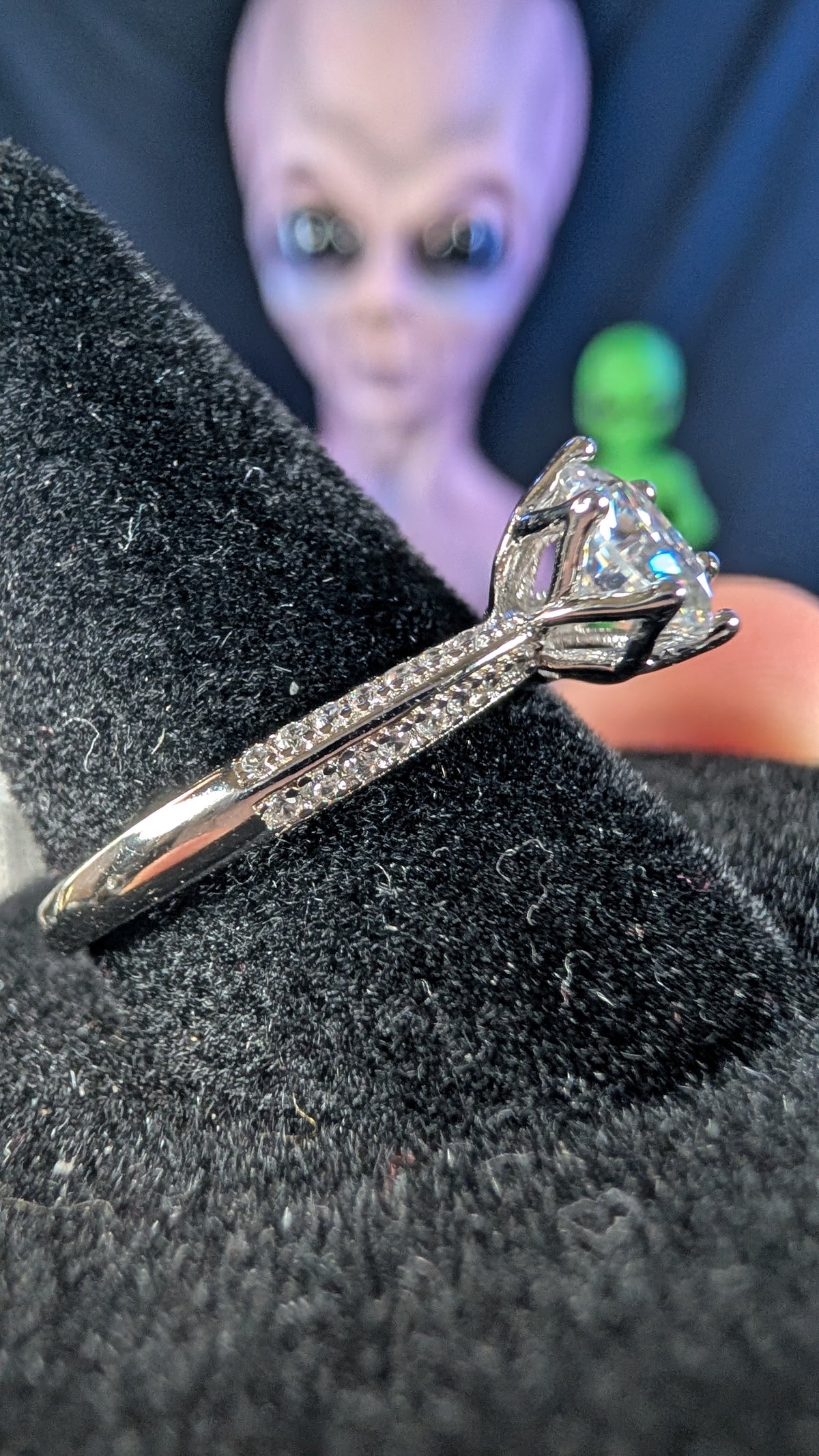 Galactic Ice 1CT Supernova Solitaire S925 Sterling Silver