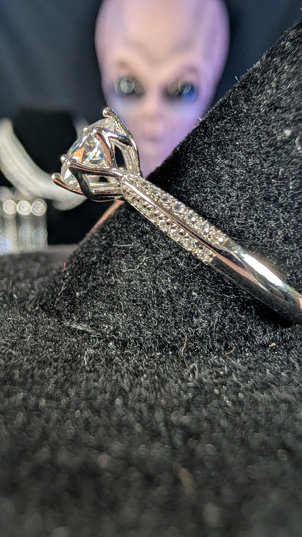 Galactic Ice 1CT Supernova Solitaire S925 Sterling Silver