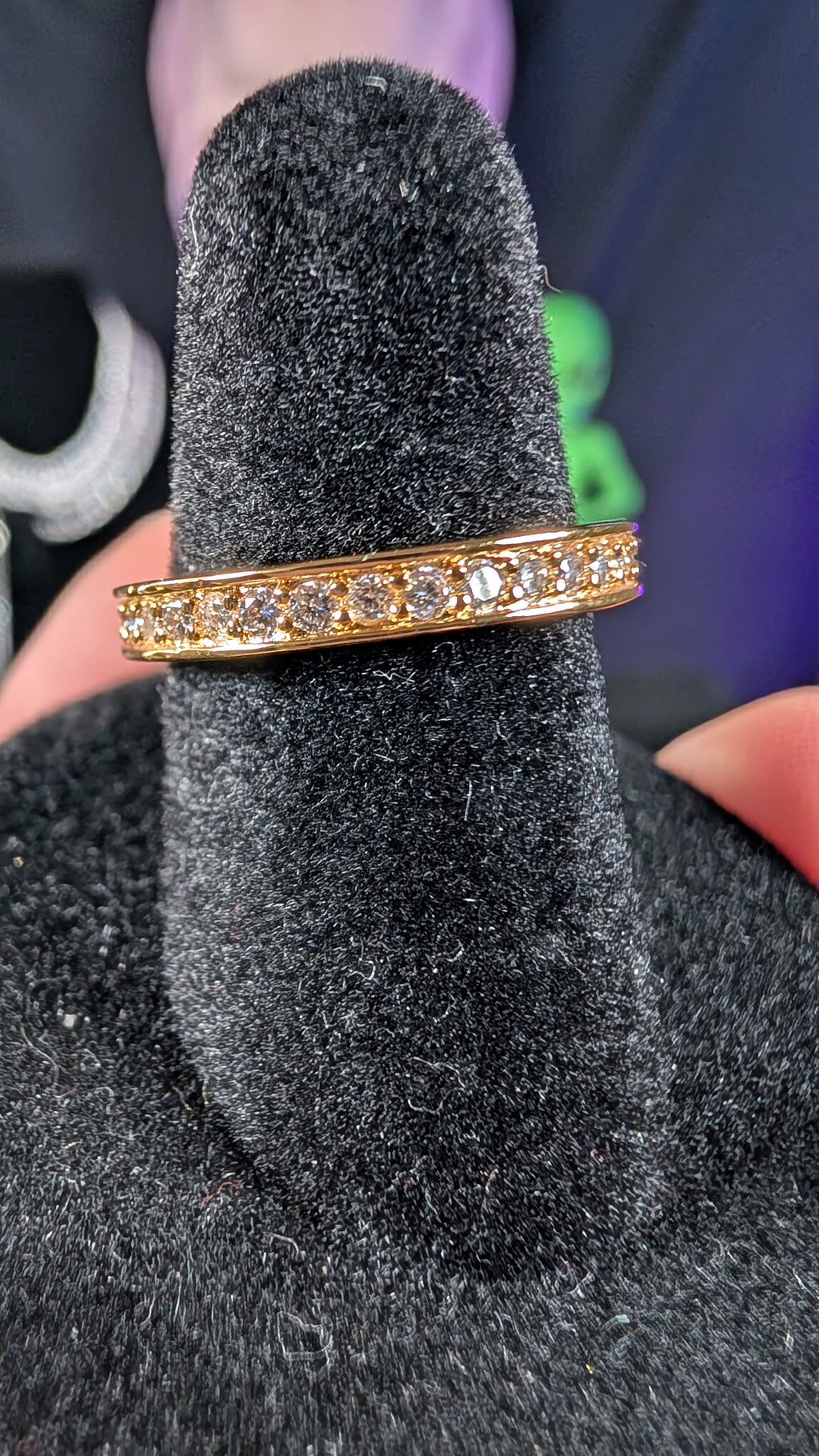 Galactic Ice 1CT Solar Orbit Eternity Band S925 Sterling Silver