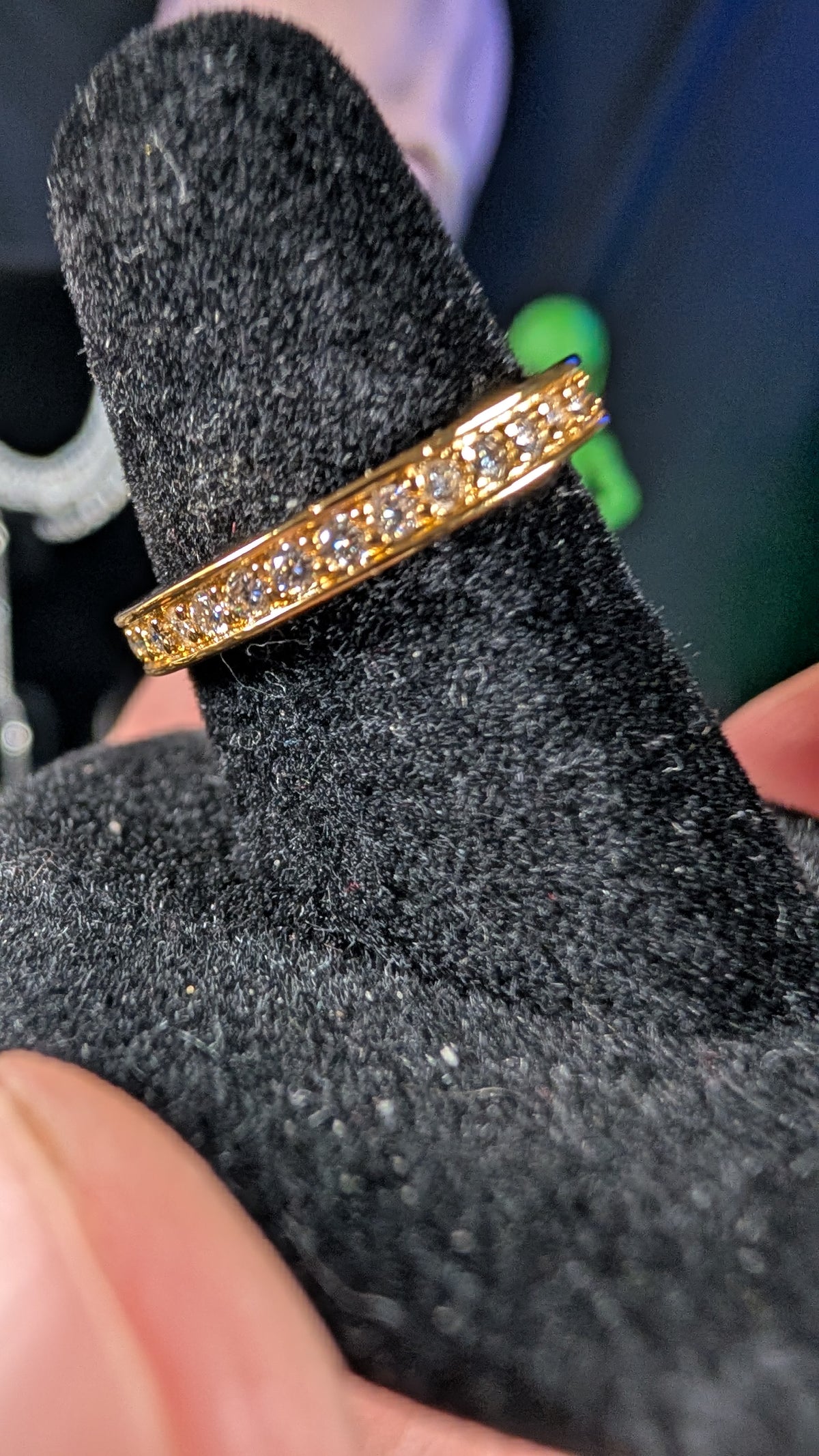 Galactic Ice 1CT Solar Orbit Eternity Band S925 Sterling Silver
