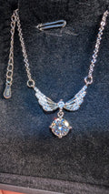 Galactic Ice 1CT Moissanite Celestial Wings Pendant S925 Sterling Silver