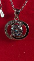 Galactic Ice 1CT Nova Eclipse Moissanite Pendant S925 Sterling Silver