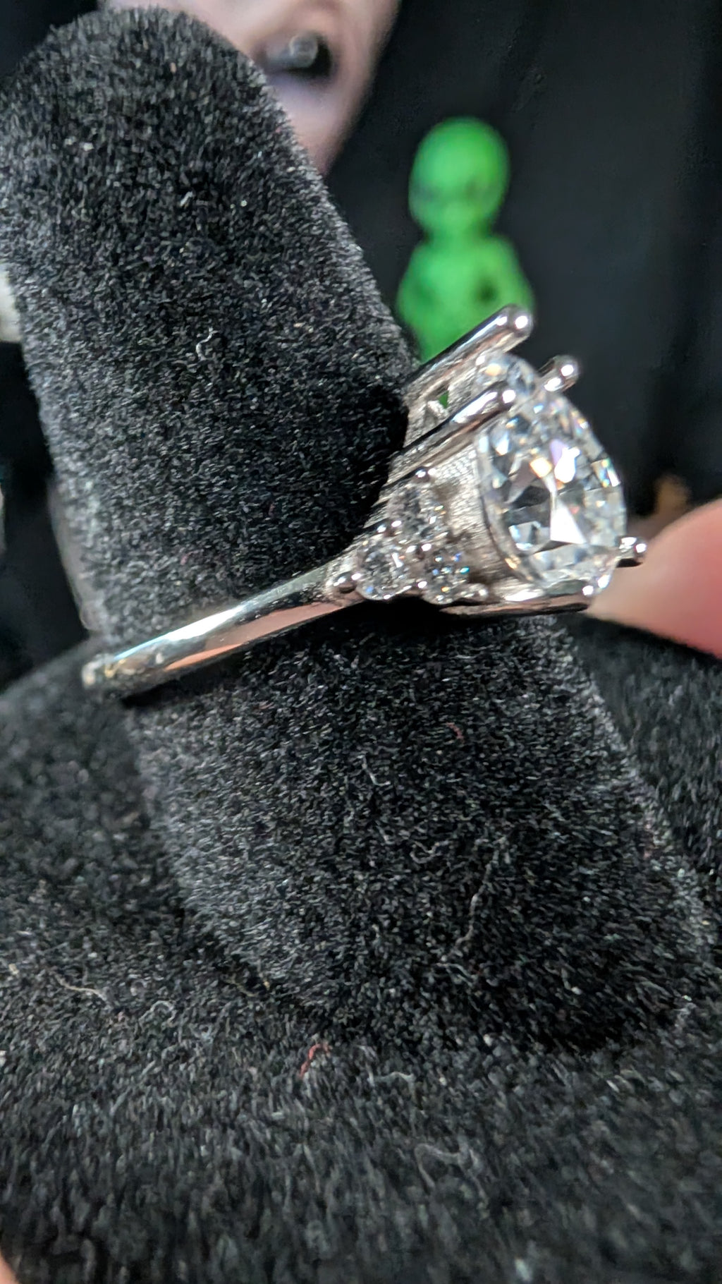 Galactic Ice 2CT Andromeda Tear Moissanite S925 Sterling Silver