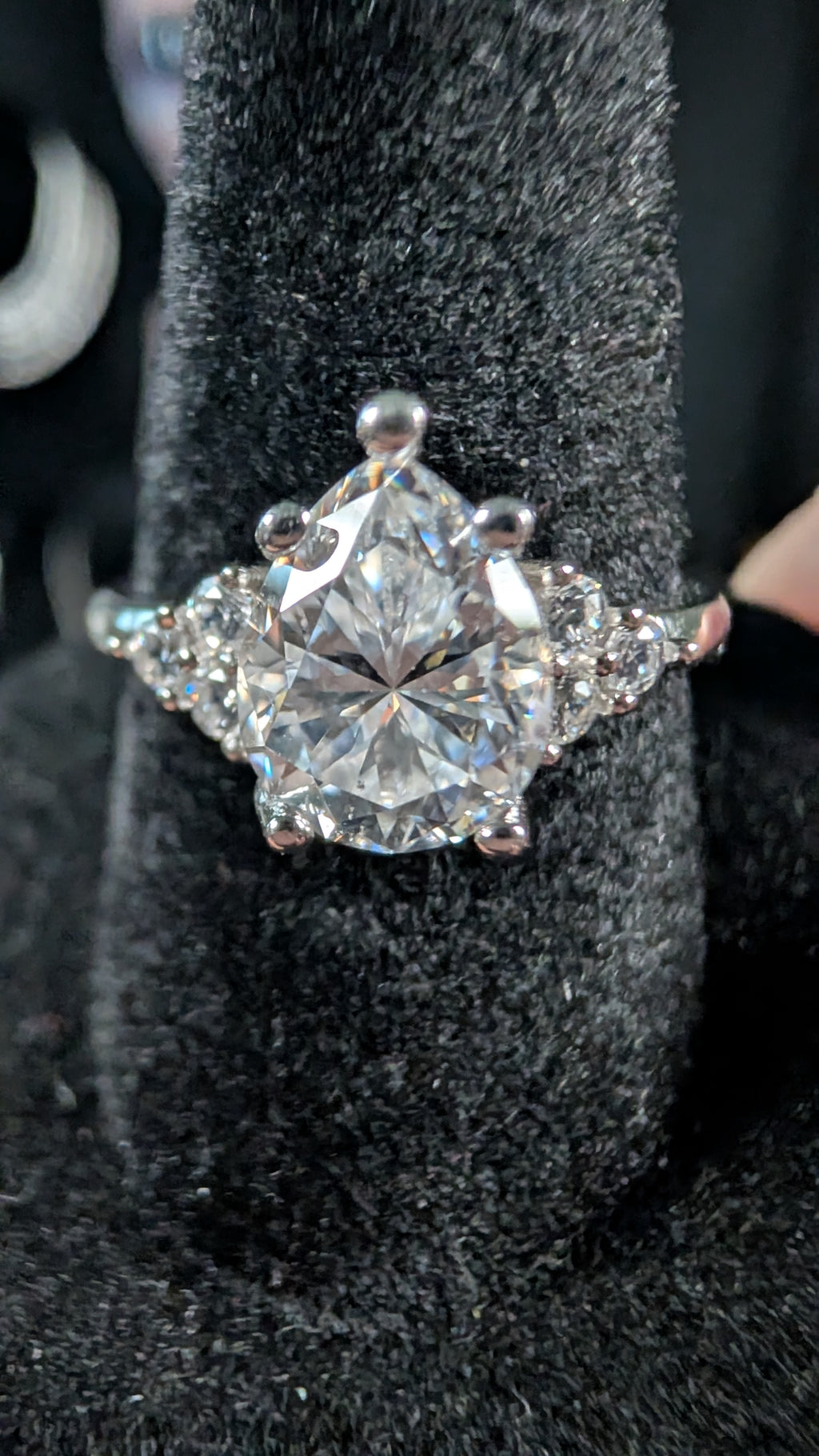 Galactic Ice 2CT Andromeda Tear Moissanite S925 Sterling Silver