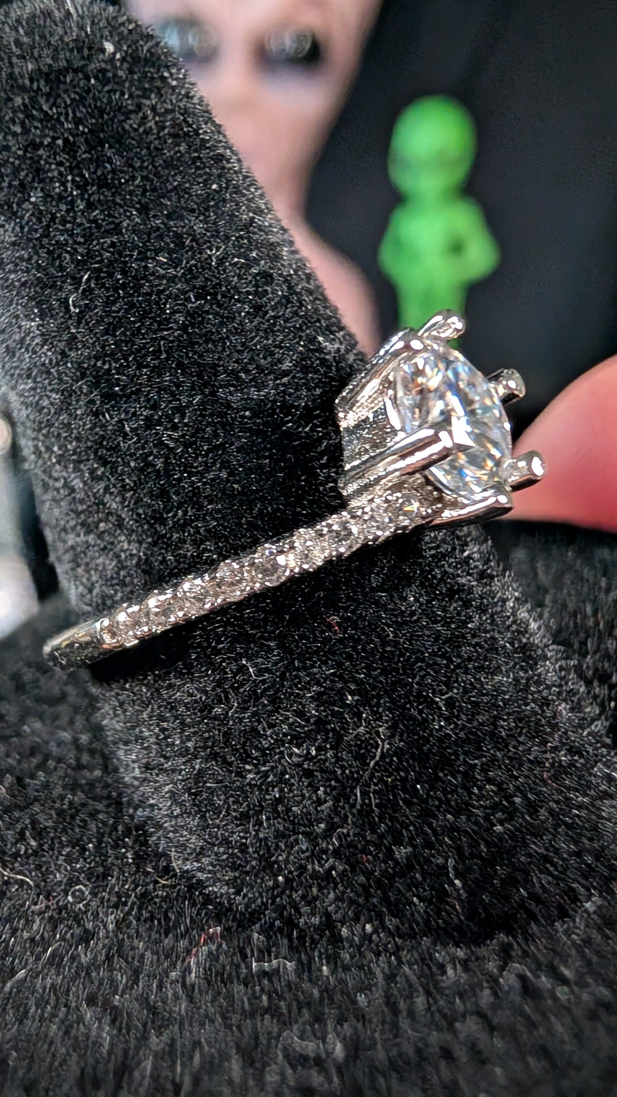 Galactic Ice 1CT Nova Crown Moissanite Celestial Solitaire S925
