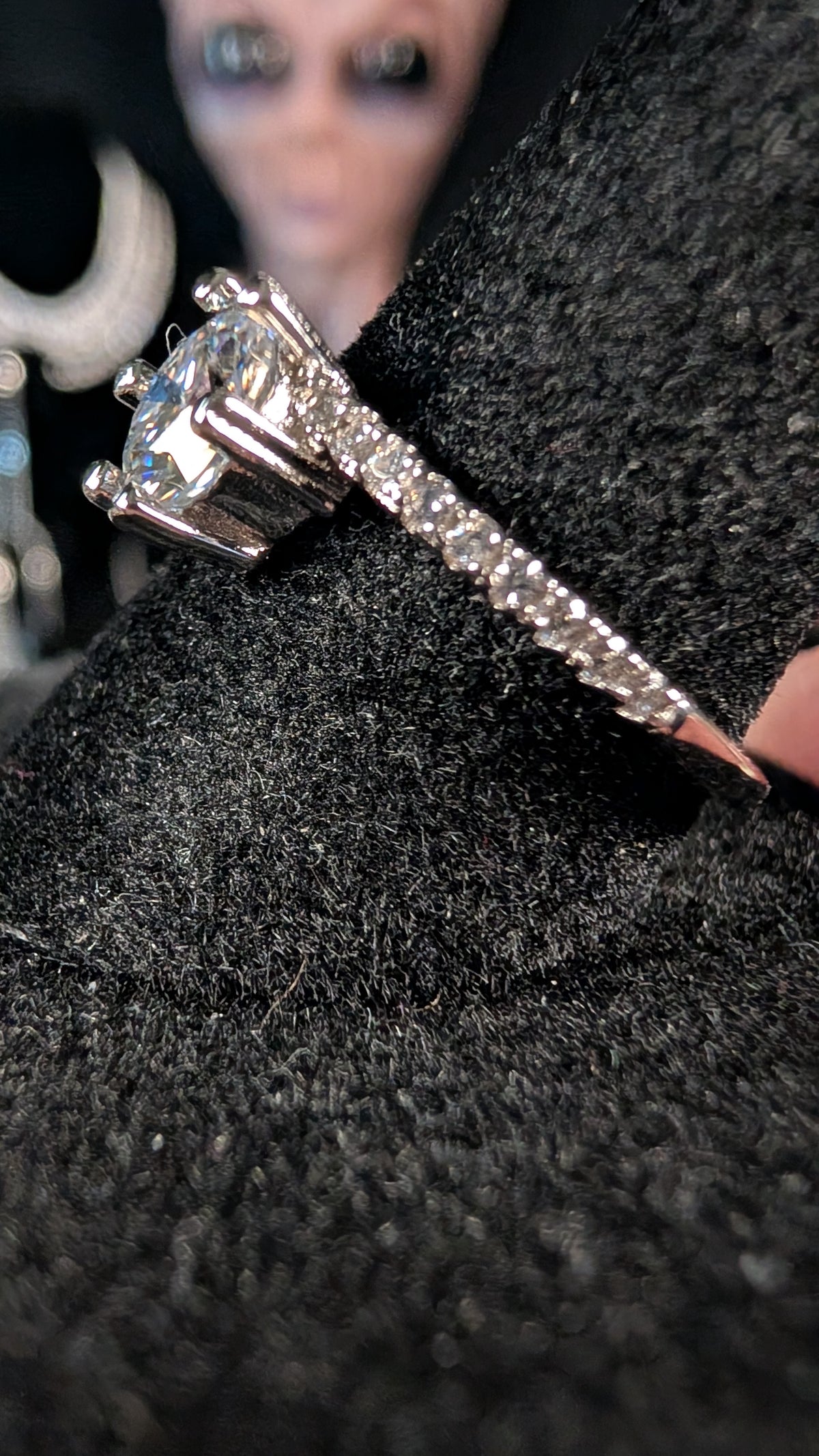 Galactic Ice 1CT Nova Crown Moissanite Celestial Solitaire S925