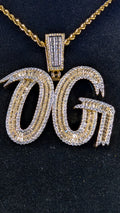Plated OG Solar Flare Moissanite Gold Pendant