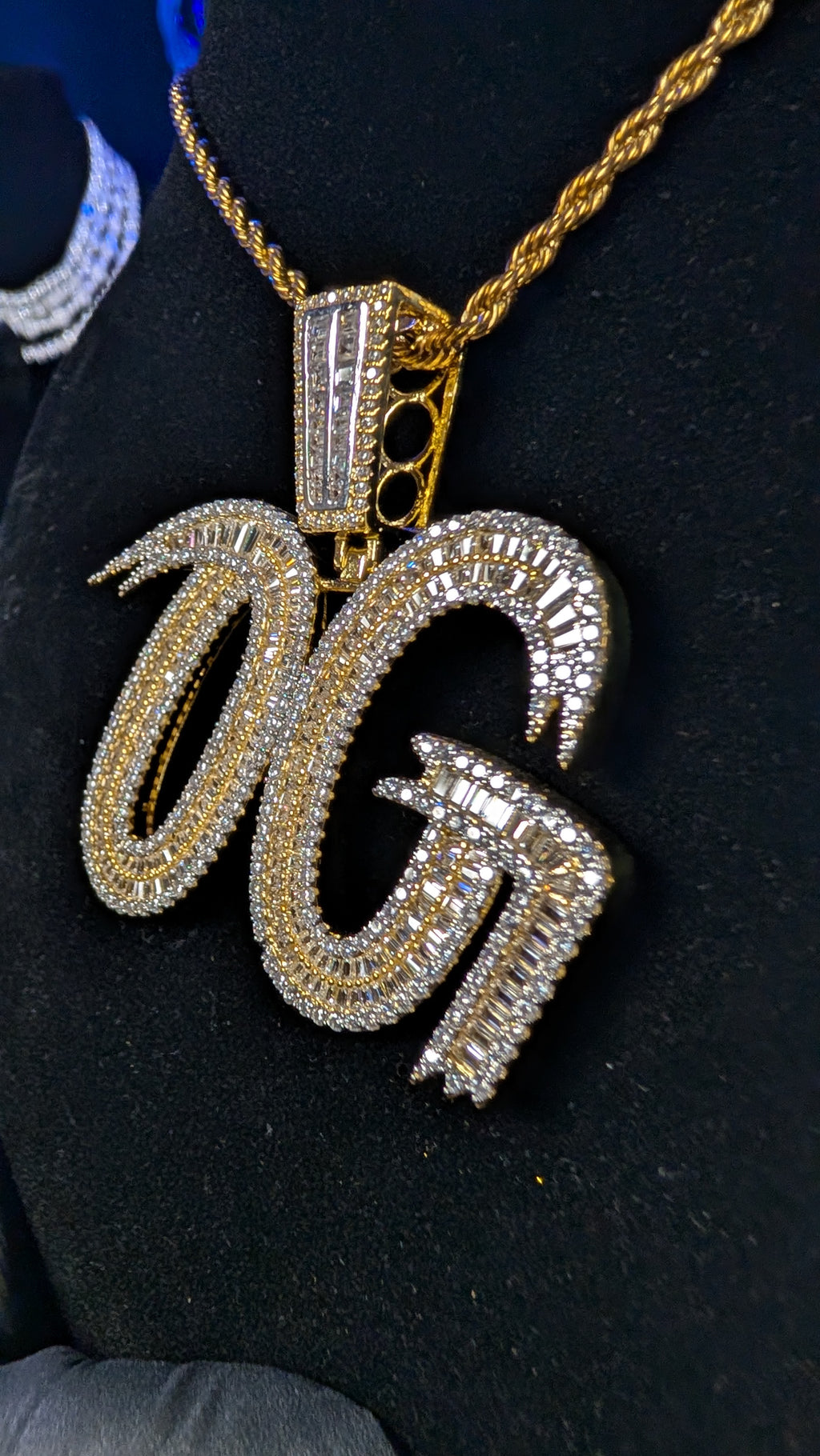 Plated OG Solar Flare Moissanite Gold Pendant