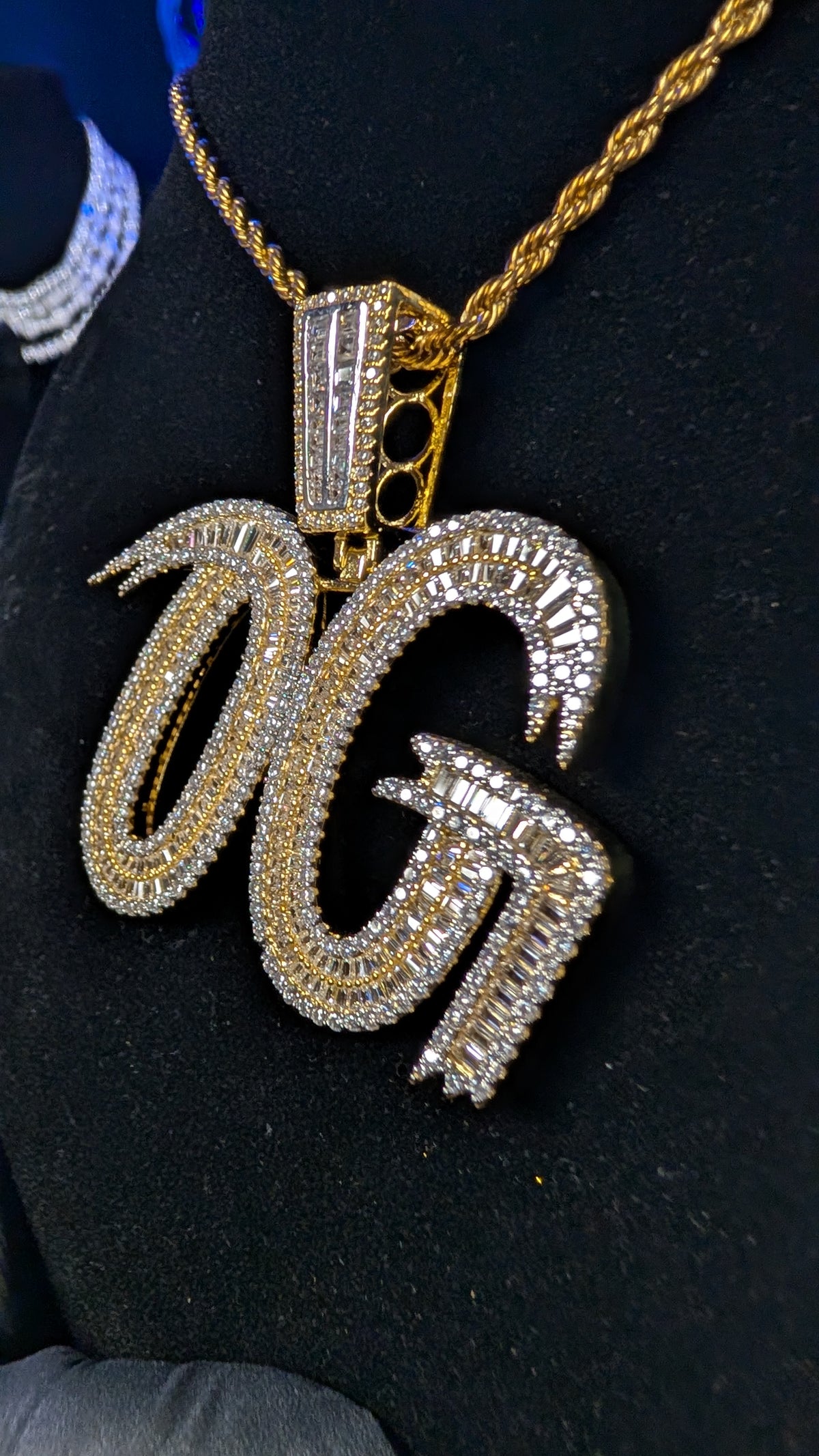 Plated OG Solar Flare Moissanite Gold Pendant