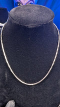 Galactic Ice Stellar Twist 20in 3mm Snake Chain S925 Sterling Silver