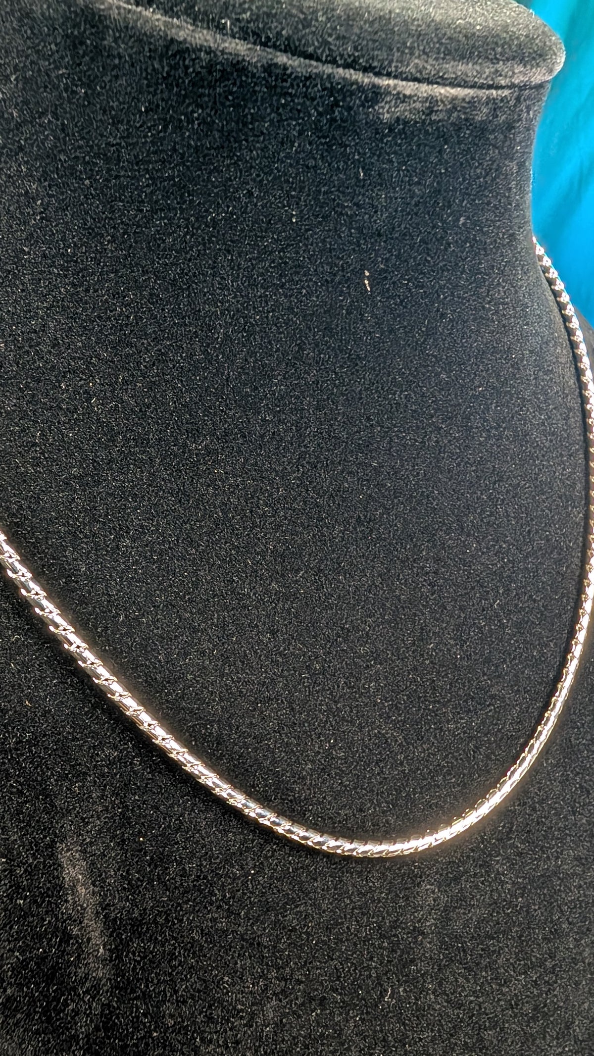 Galactic Ice Stellar Twist 20in 3mm Snake Chain S925 Sterling Silver