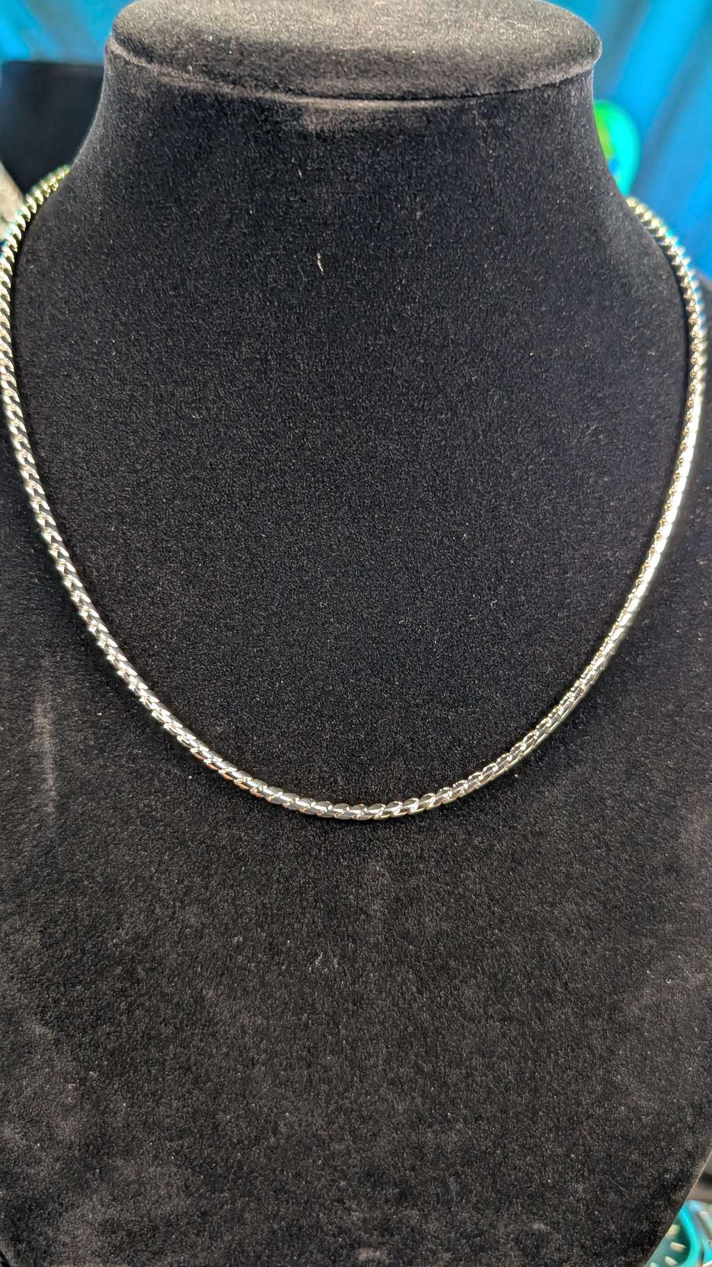 Galactic Ice Stellar Twist 20in 3mm Snake Chain S925 Sterling Silver