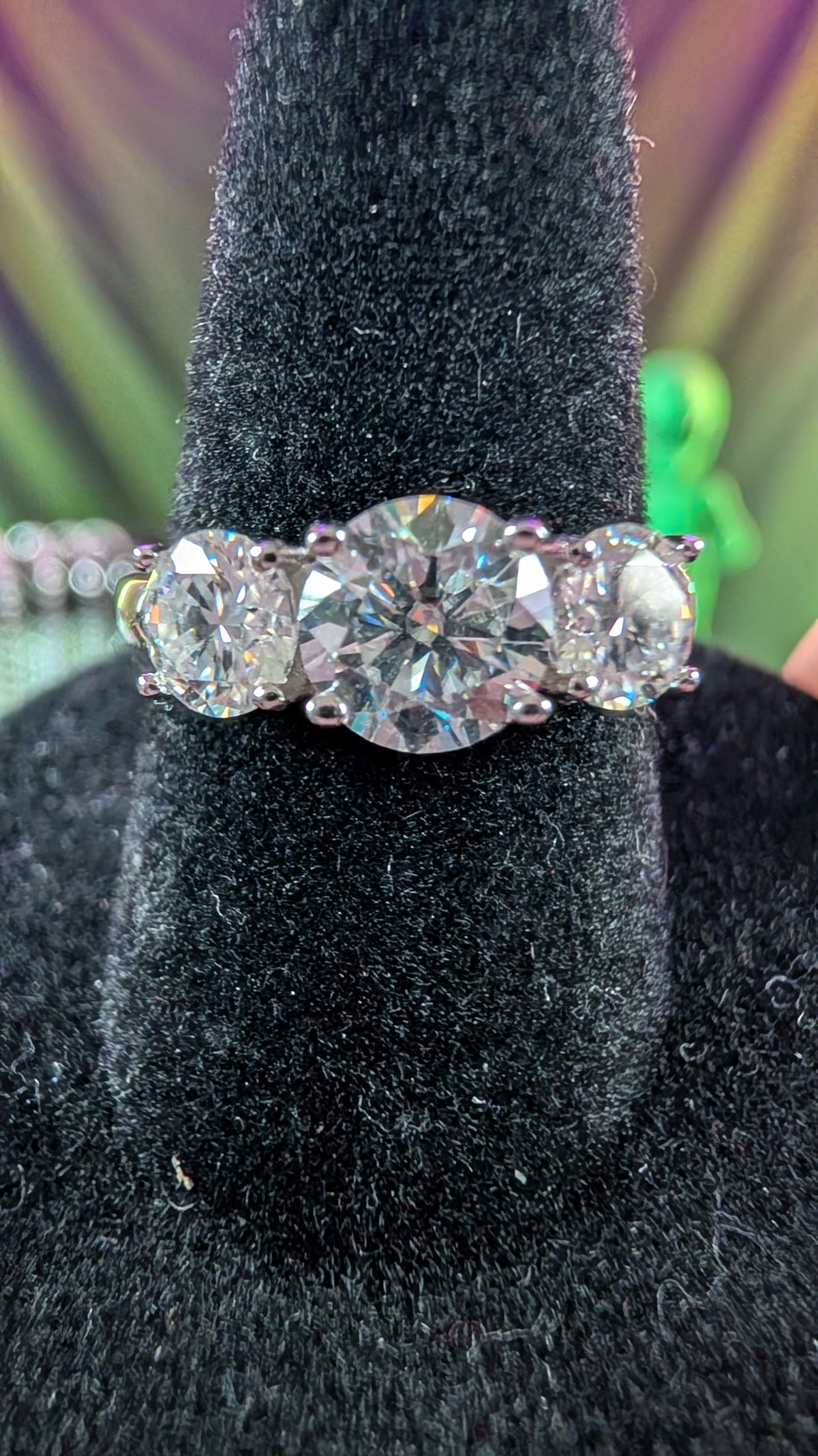 Galactic Ice Triple Star Nova - 1CT Moissanite S925 Sterling Silver