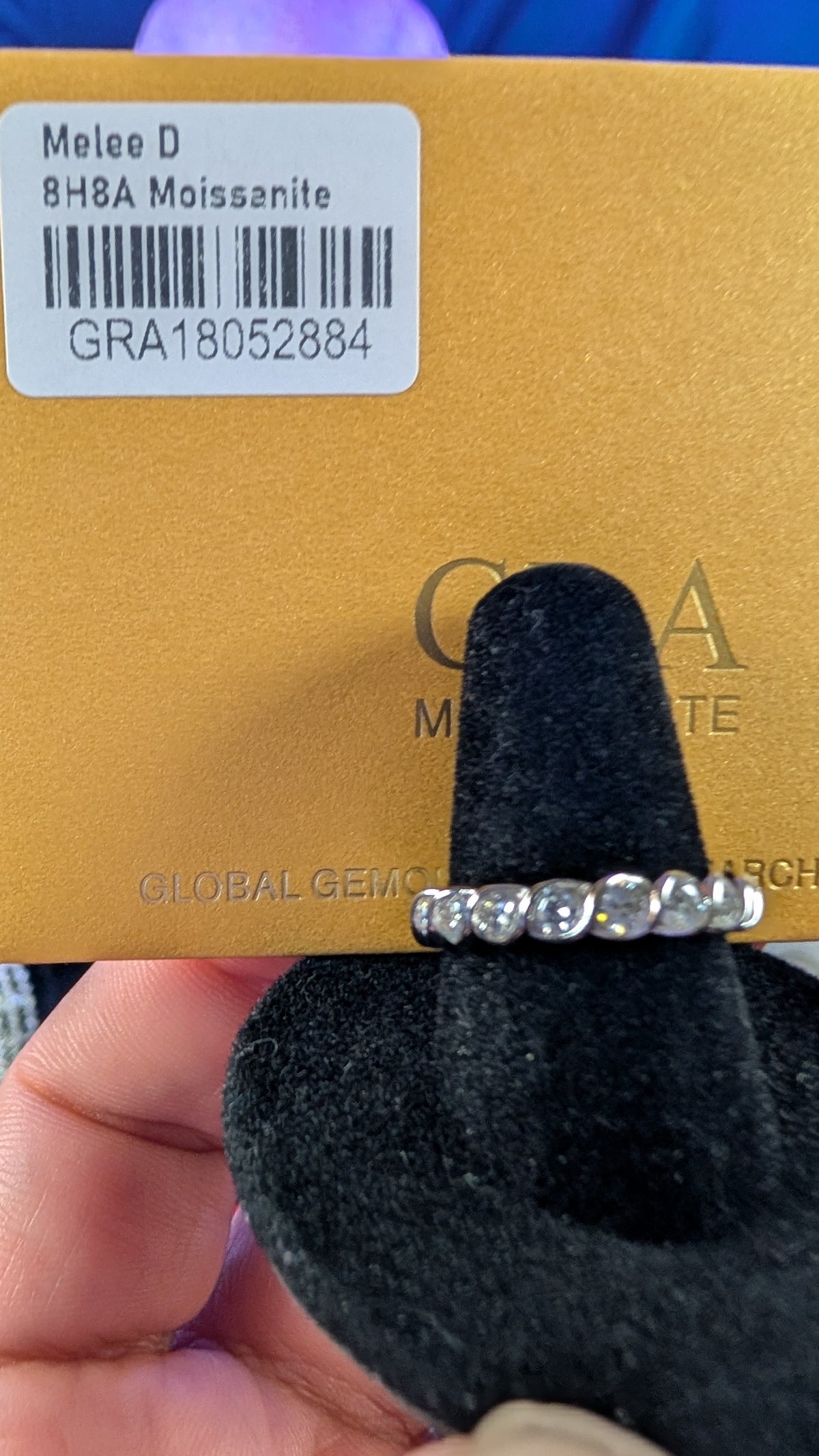 Galactic Ice Orbit Wave Moissanite Eternity S925 Sterling Silver