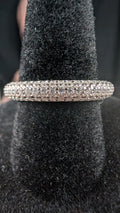 Galatice Ice 1.2mm Stardust Orbit Pave S925 Sterling Silver Ring