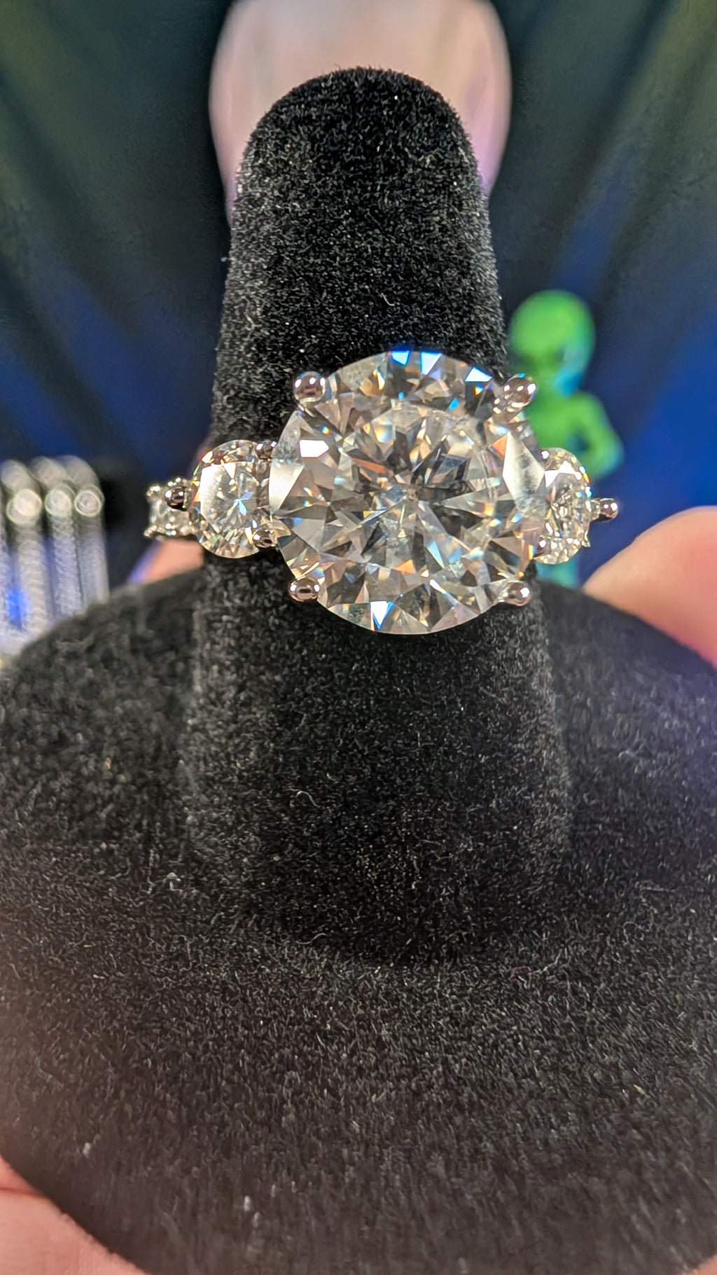 Galactic Ice 5CT Celestial Titan Moissanite S925 Sterling Silver Ring