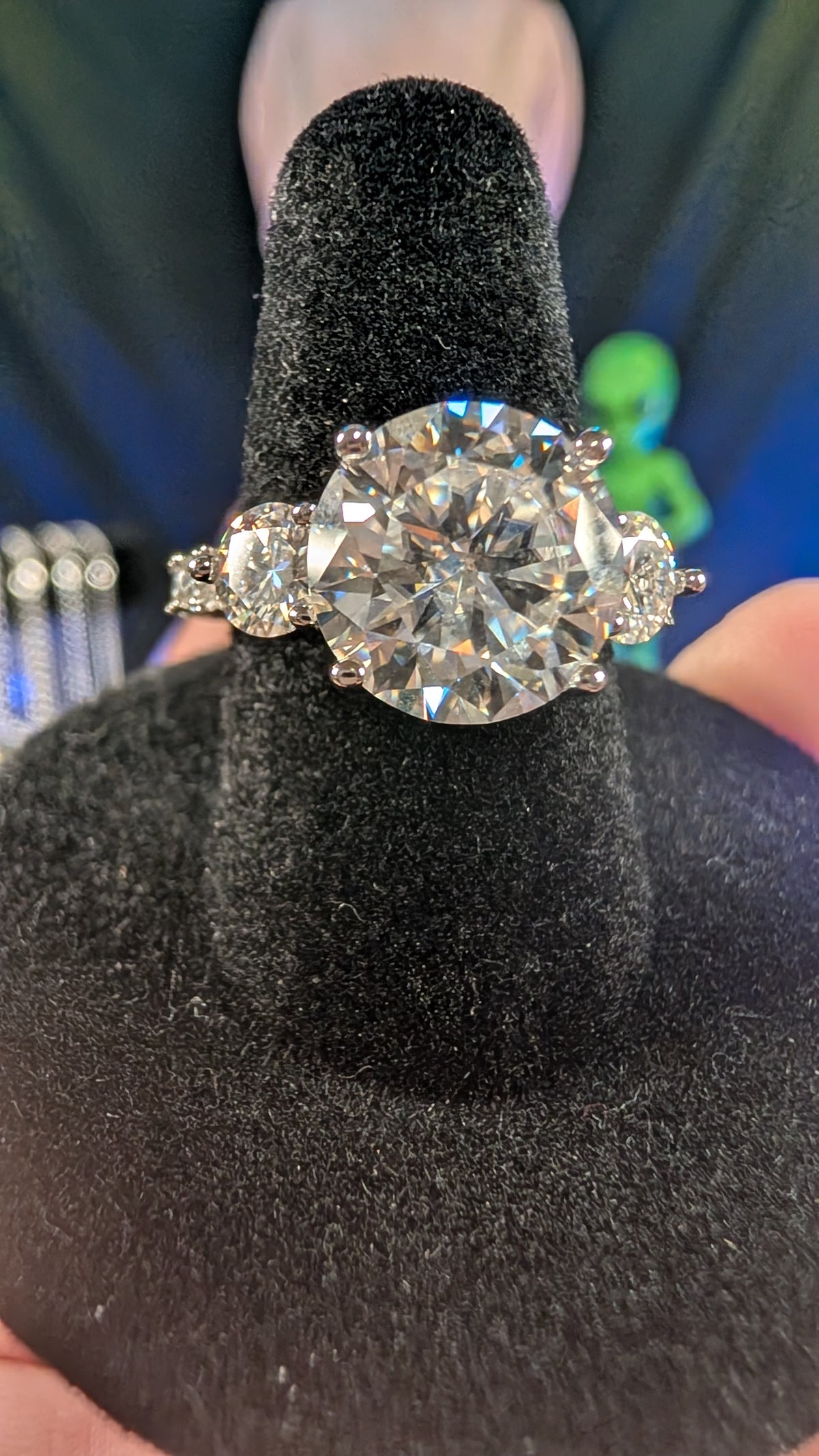 Galactic Ice 5CT Celestial Titan Moissanite S925 Sterling Silver Ring