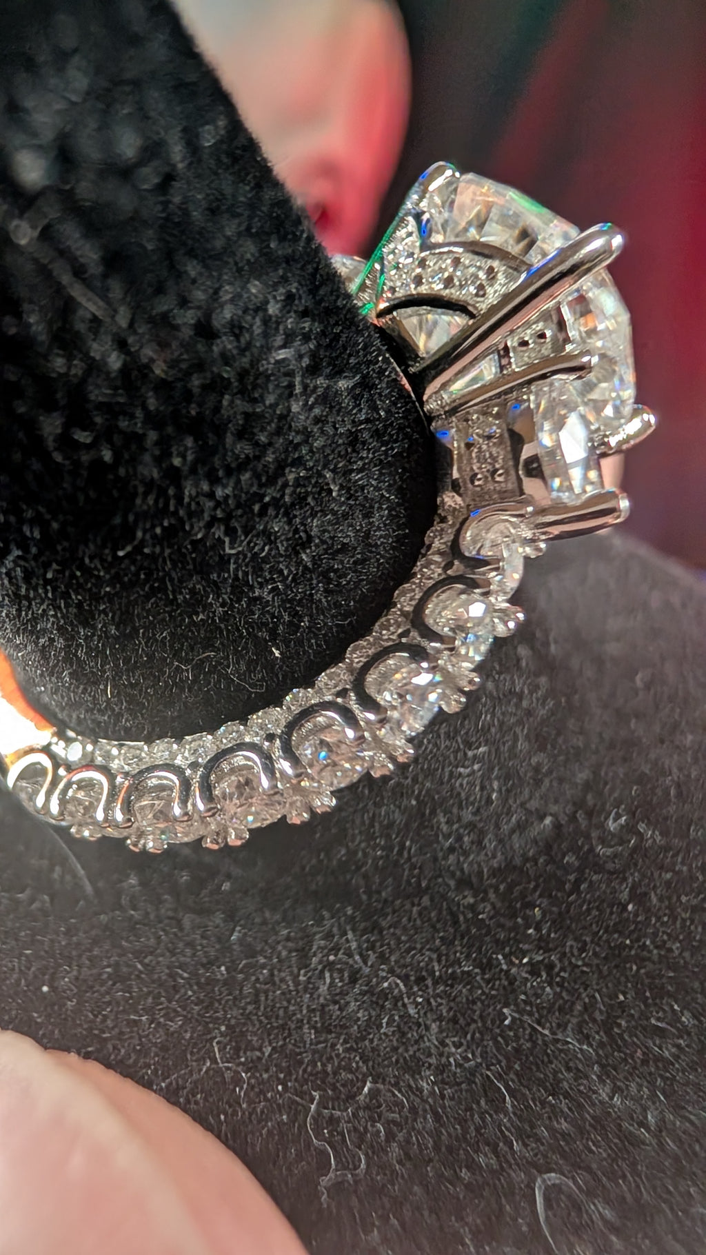 Galactic Ice 5CT Celestial Titan Moissanite S925 Sterling Silver Ring