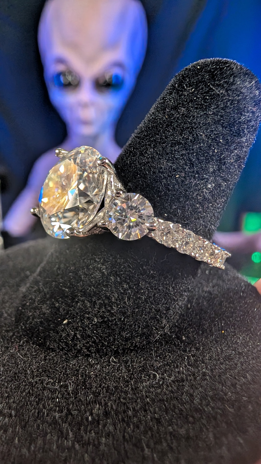 Galactic Ice 5CT Celestial Titan Moissanite S925 Sterling Silver Ring