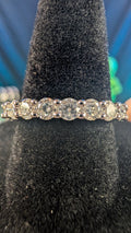 Galactic Ice Nova Orbit Moissanite S925 Sterling Silver Eternity Band