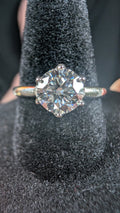 Galactic Ice 1.5CT Celestial Bloom Moissanite Solitare S925 Sterling Silver Ring