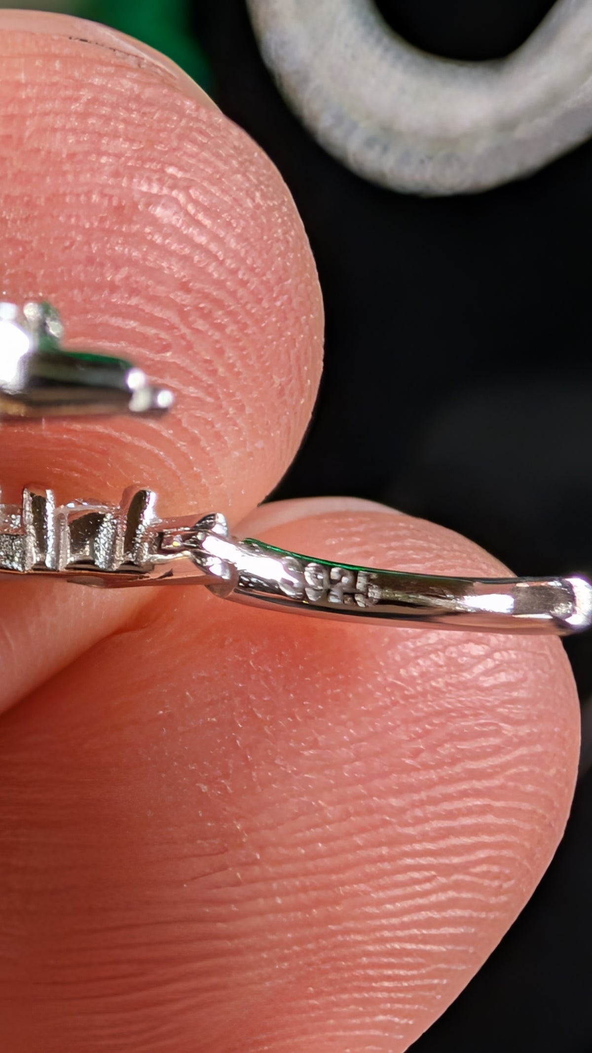 Galactic Ice Lunar Orbit Moissanite Cartilage Earrings S925 Sterling Silver